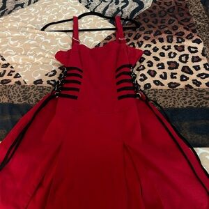 Vintage tripp nyc red black dress